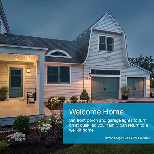 Vista 30 de Lutron Caseta - Kit de interruptor de luz inteligente de lujo con placa de pared y concentrador inteligente, compatible con Alexa, Apple Home