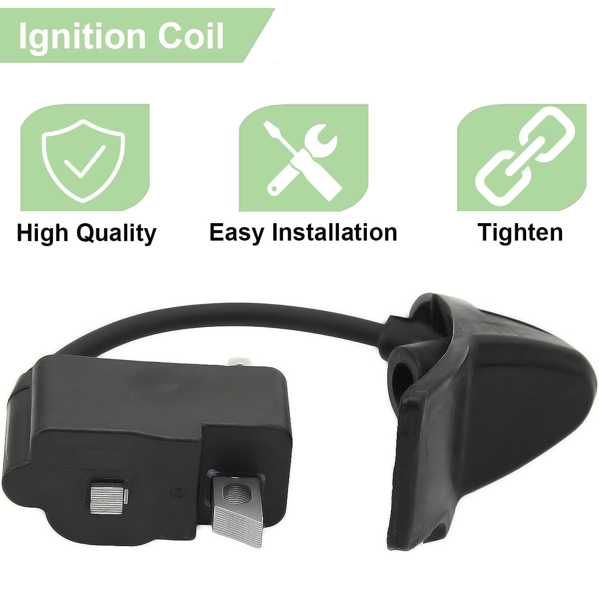ZAMDOE Module de Bobine d'allumage pour Stihl BG56 BG86 BG86C SH86 SH56 SH56C souffleur de Feuilles, remplace 4241 400 1307, 4241 400 1306, 4241 1306 B, 4241-400-1320, avec Bougie d'allumage