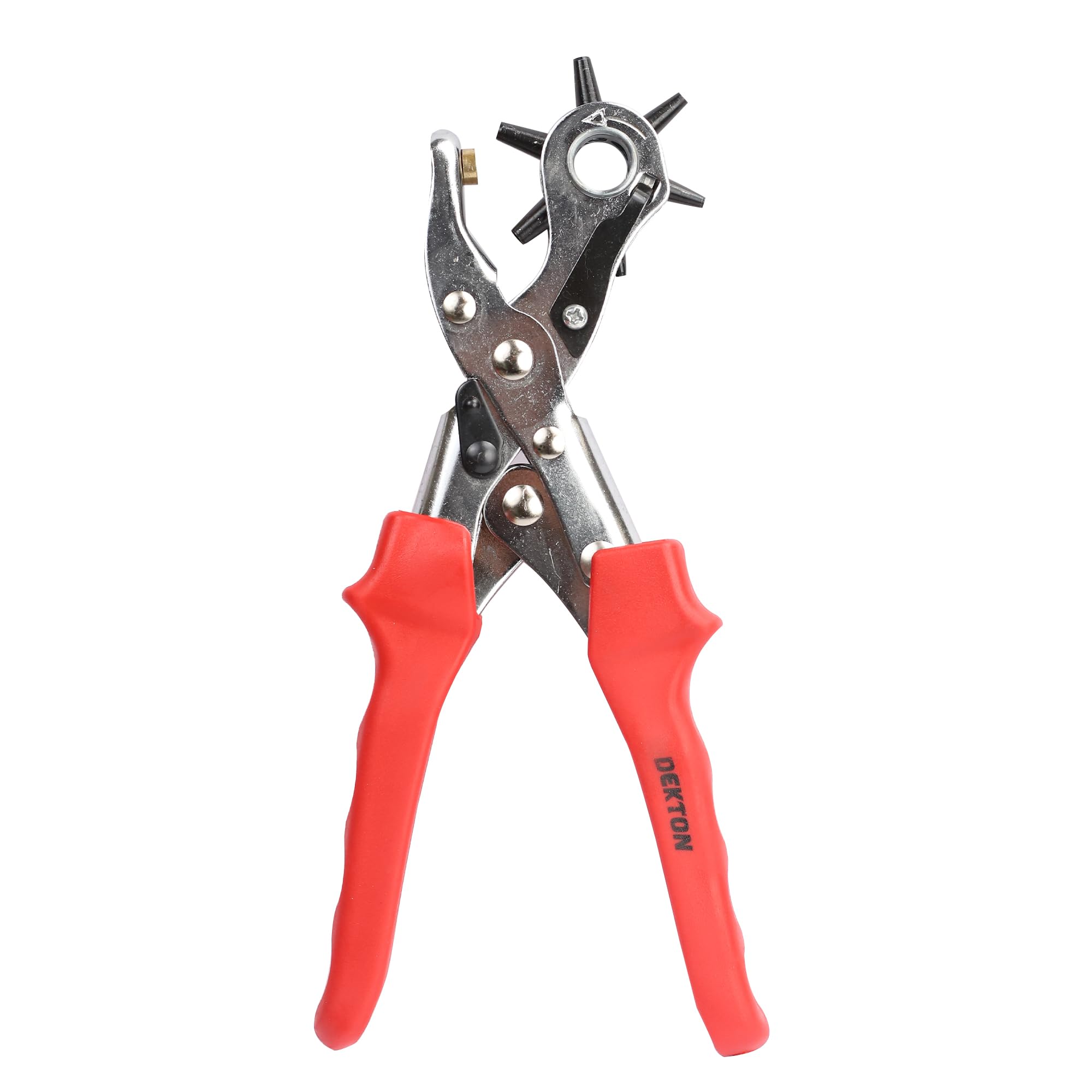 Dekton Heavy Duty Leather Punch Plier Pro-Premium Metal Construction With Multiple Hole Sizes - Image 2