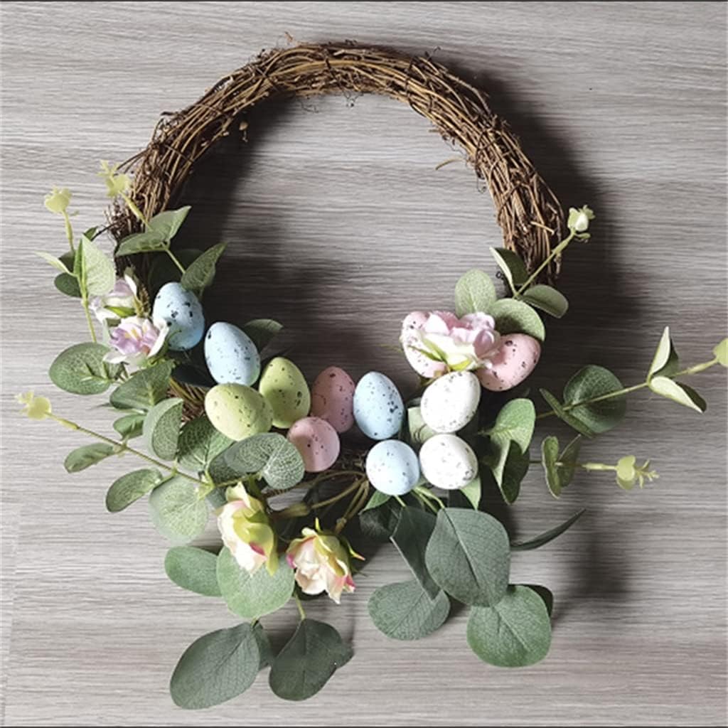 Simulated Flower Wreath Layout On The Wall, Simulated Plant Wall Decoration