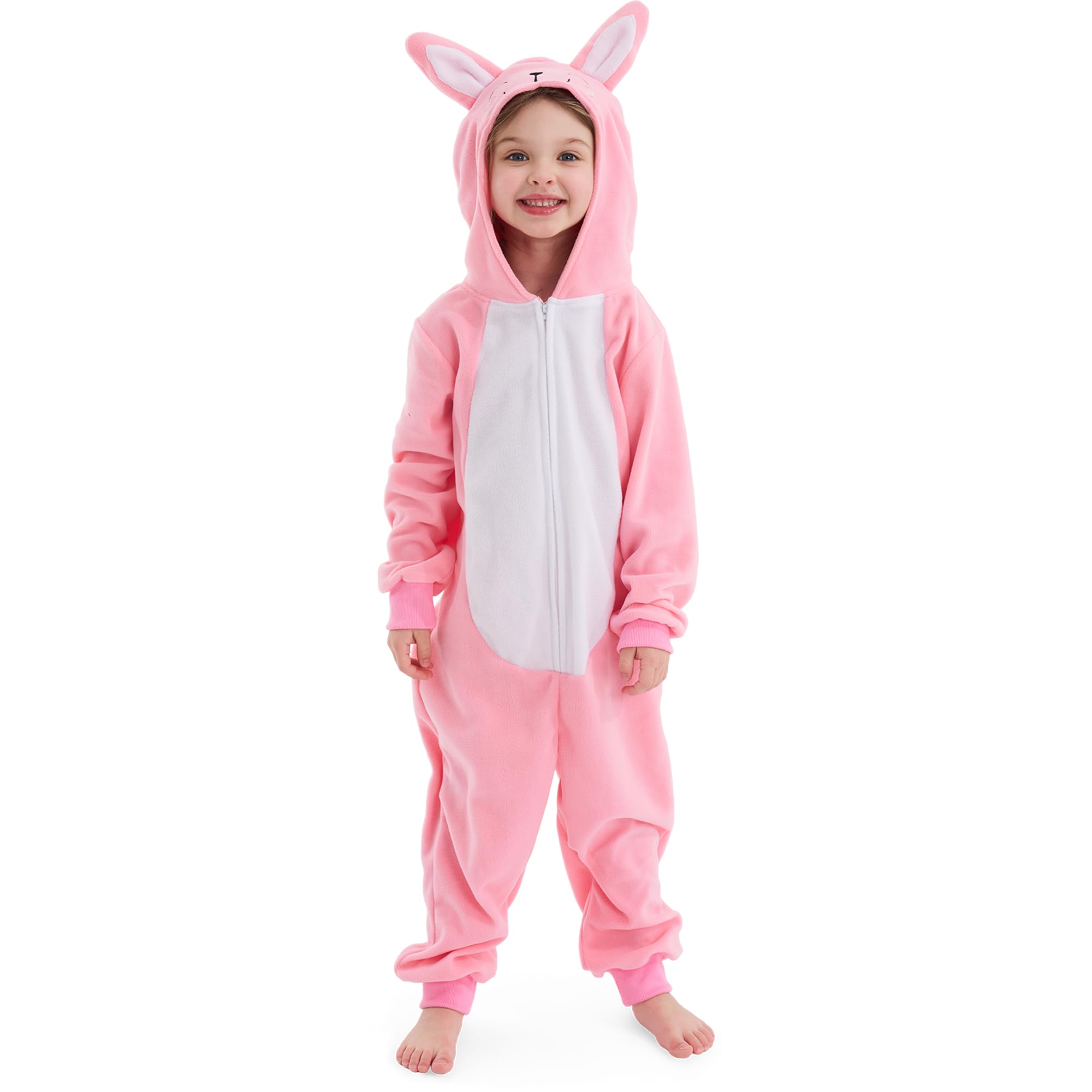 Sincere Party Bunny Onesie Costume,Easter Rabbit Costume for Girls L 8-10 โ image 1