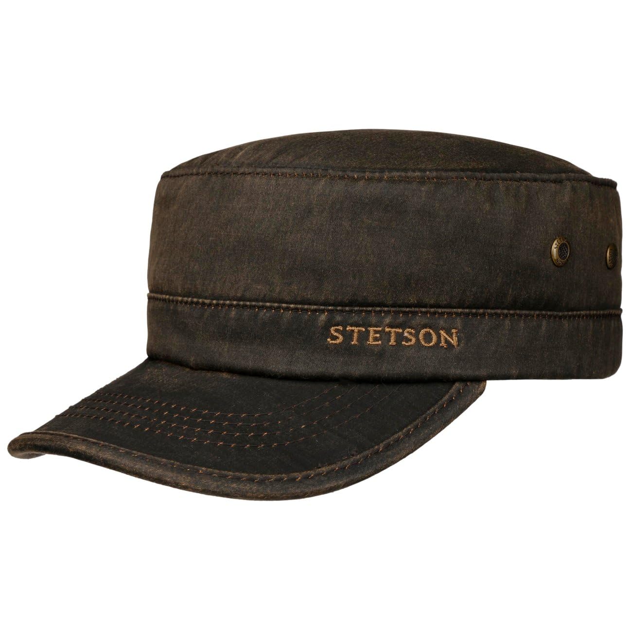 Stetson Casquette Datto Winter Army Homme - de Militaire pour avec Visiere, Doublure, Ferme a l’Arriere, Doublure Automne-Hiver Hiver