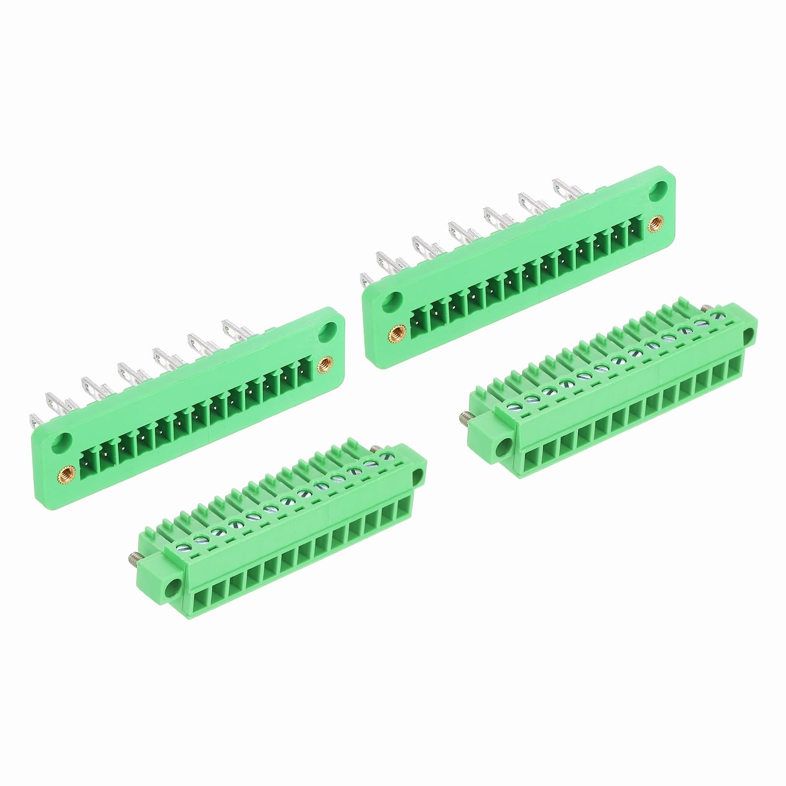 sourcing map 2Set 13-Pin 3.81mm Pitch Plug Screw Terminal Block Connectors