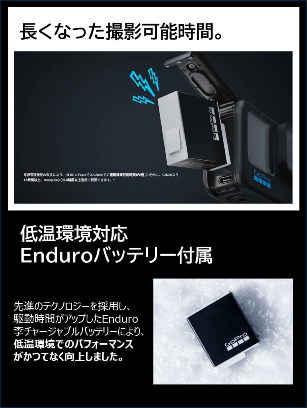 Amazon | GoPro HERO12 Black アクションカメラ 5.3K/60fps + 4K120fps
