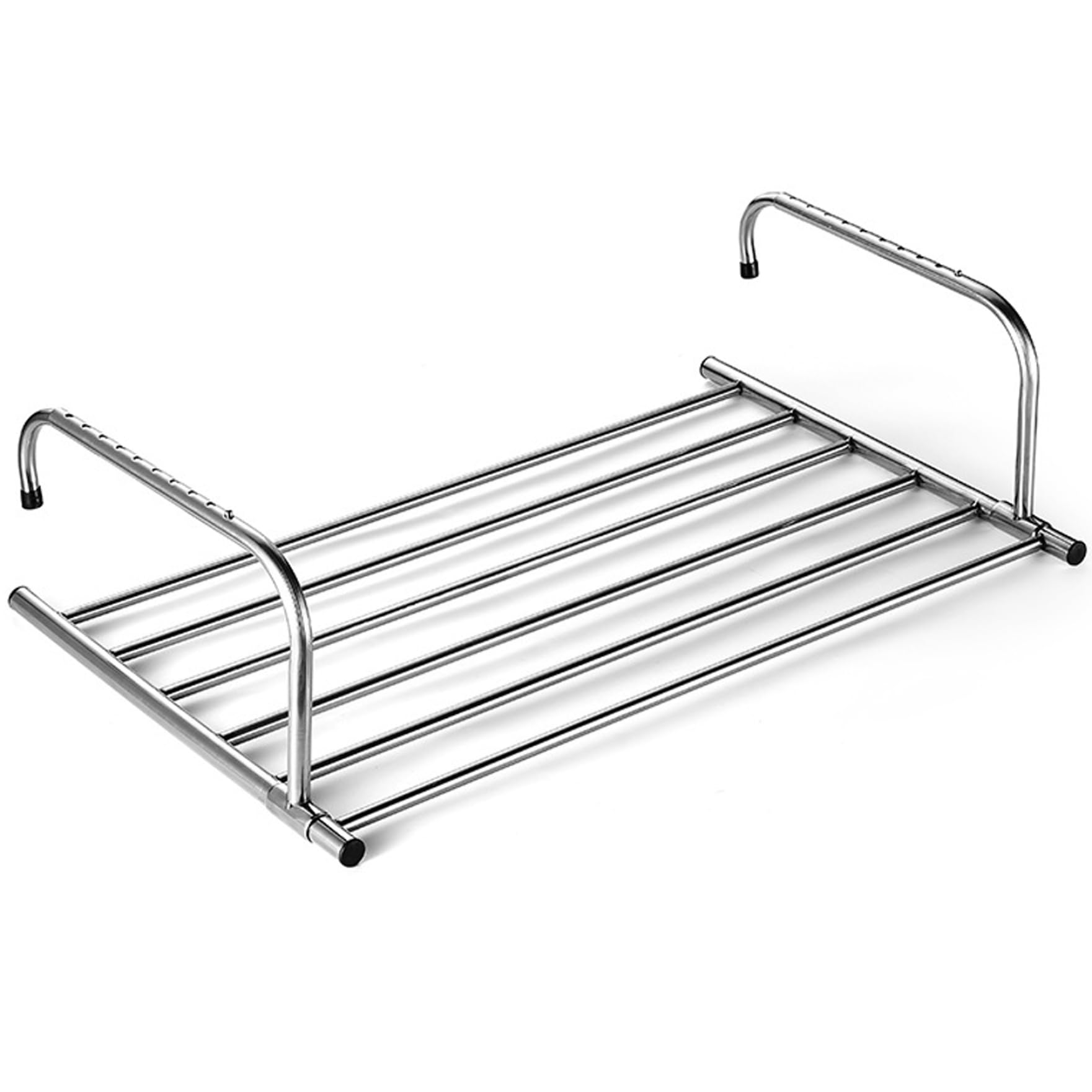 HWXZUUO Radiator Airer, 6-Bar Stretchable Radiator Drying Rack, Strong Load Bearing Over Radiator Towel Rail with Adjustable Arms, Foldable Radiator Hanger for Socks Shoe,Radiator