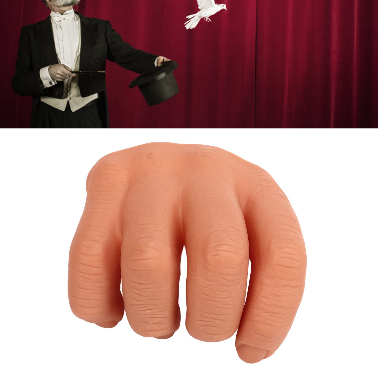 Fockety Realistico Trucco Morbido di Terza Mano per Spettacoli Teatrali Comici, Ideale per Scherzi di Maghi, Halloween