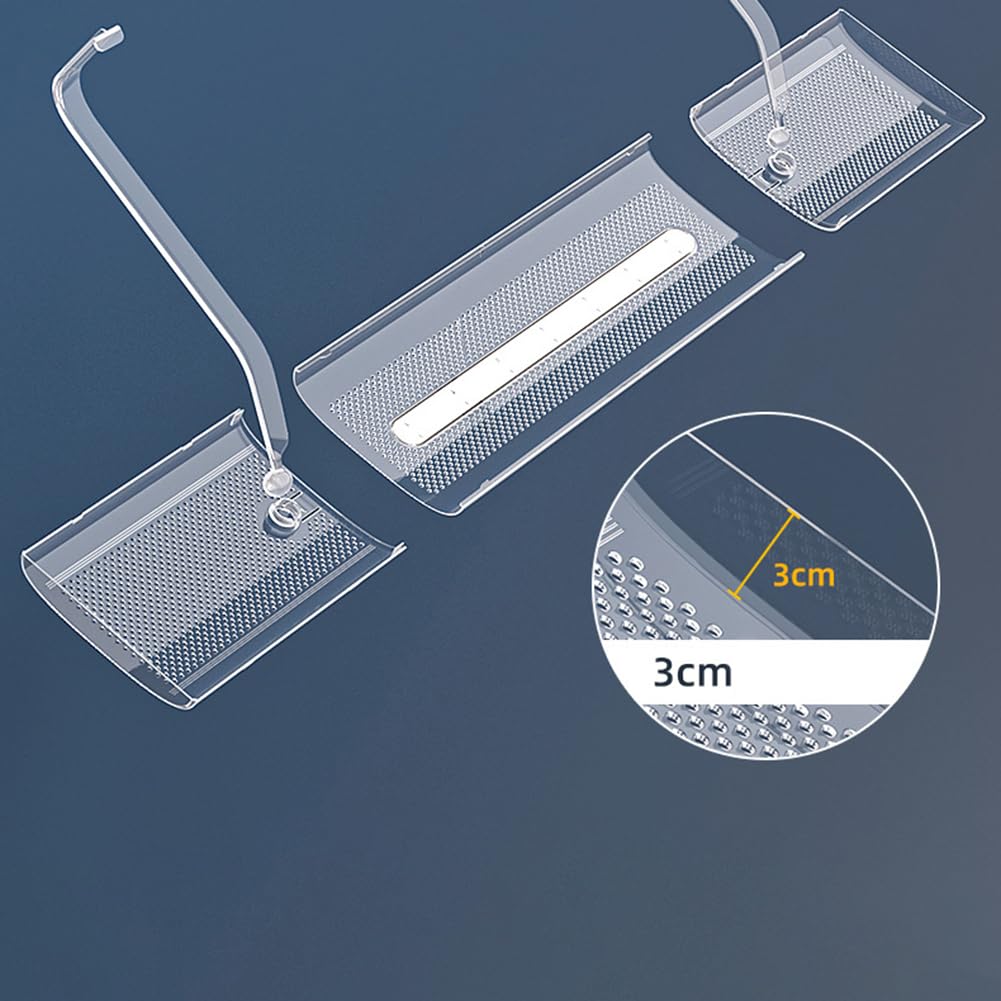 Deflettore d'aria regolabile AC, aria condizionata parabrezza con ali per unità AC split 60-110cm, rotazione a 360°, trasparente