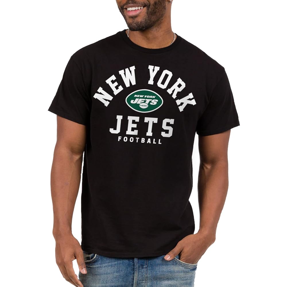 Junk Food Clothing x NFL - New York Jets - Classic Team Logo - Unisex Adult Short Sleeve Fan T-Shirt for Men and Women - Size X-Large
