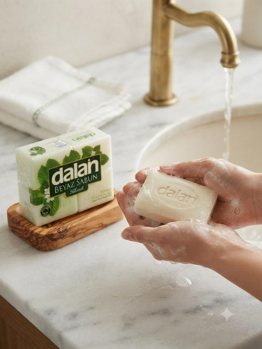 Dalan Geleneksel Saf Beyaz Banyo Sabunu Klasik 150x4 g
