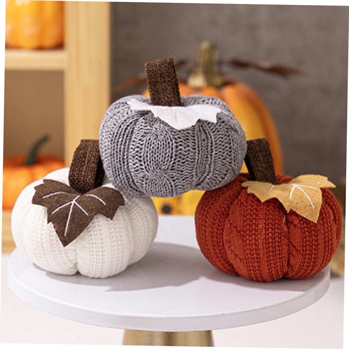 TOPBATHY 15 Pz Ciondolo Zucca Ornamento Di Zucca Artificiale Decorazione Autunnale Della Mini Zucche Di Halloween Cadono Zucche Artificiali Mini Statuina Di Finto Frutto