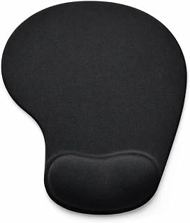 Mouse Pad Ergonômico com Apoio de punho Antiderrapante Minimalista Comfort (Preto)