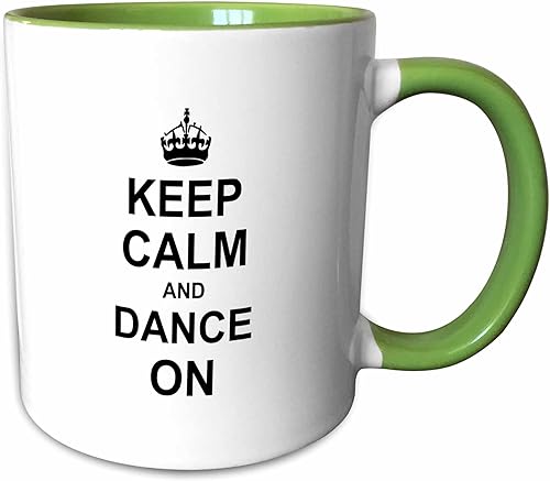 Miniatura 6 de 3dRose Keep Calm and Dance on - seguir bailando - regalos para bailarines - negro... - Tazas (mug_157707_5)