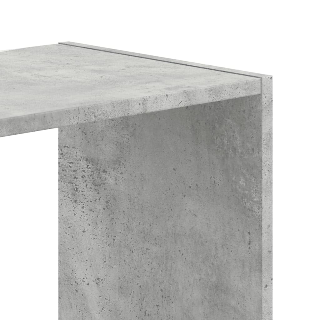 vidaXL Regał, szarość betonu, 68,5x32x75 cm, materiał drewnopochodny, regał na książki, regał biurowy, biblioteczka z przegródkami, biblioteczka