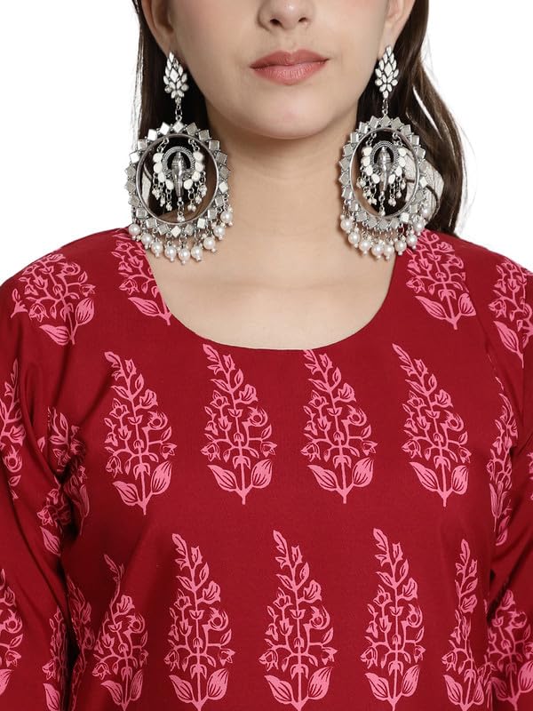 Image of 7Threads Kurti for Women|Kurti|Kurta|Kurta for Women|Crepe Kurti|Printed Kurta|Crepe Straight Kurti Kurti