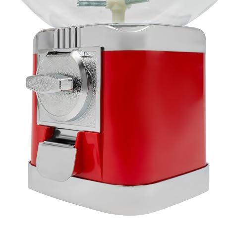 Capsule Vending Machine Candy Machine Dispenser for Business Toy Vending Machine Dispenser Lockable Candy Gumball Dispenser Machine Prize Machine Twister Ball Dispenser (Red)