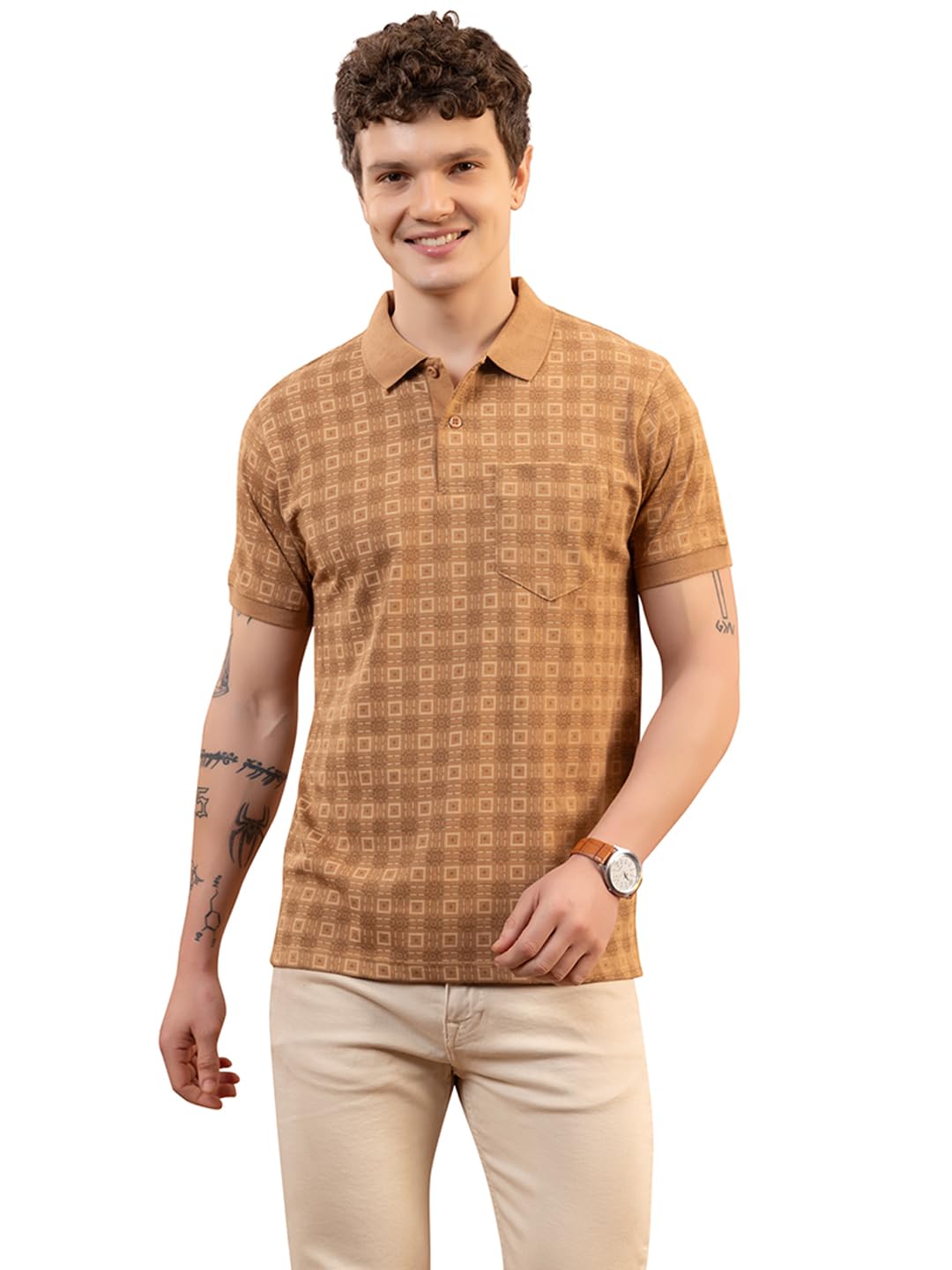 dadu dayal Men’s Premium Knitted Polo T-Shirt | Soft Breathable Cotton Blend Fabric | Elegant Half Sleeve Collar Tee for Casual, Office & Smart Everyday Wear | Comfortable Summer Outfit-picture-14