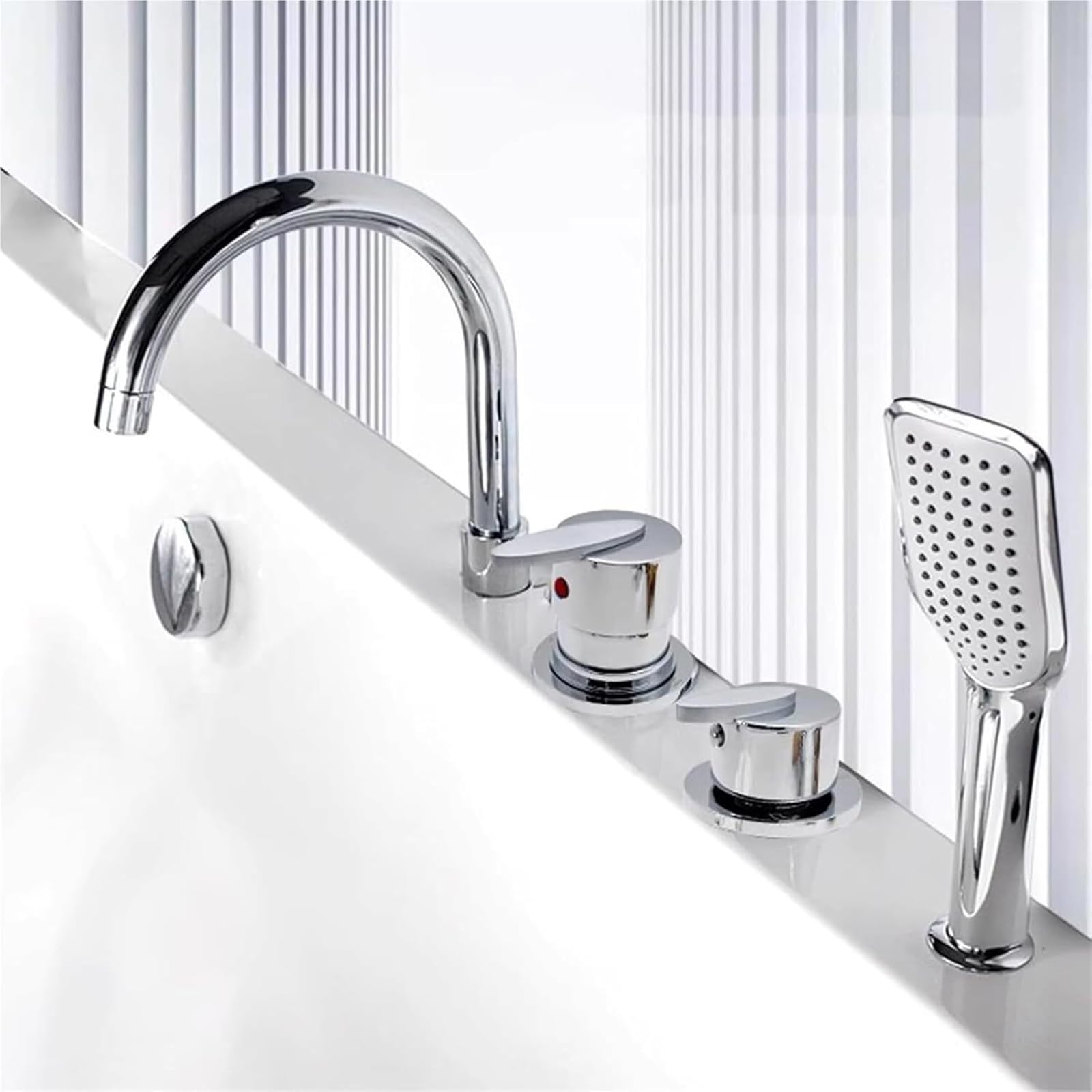 Valvola di miscelazione acqua calda e fredda, rondelle antigoccia, cartuccia in ceramica, G1/2