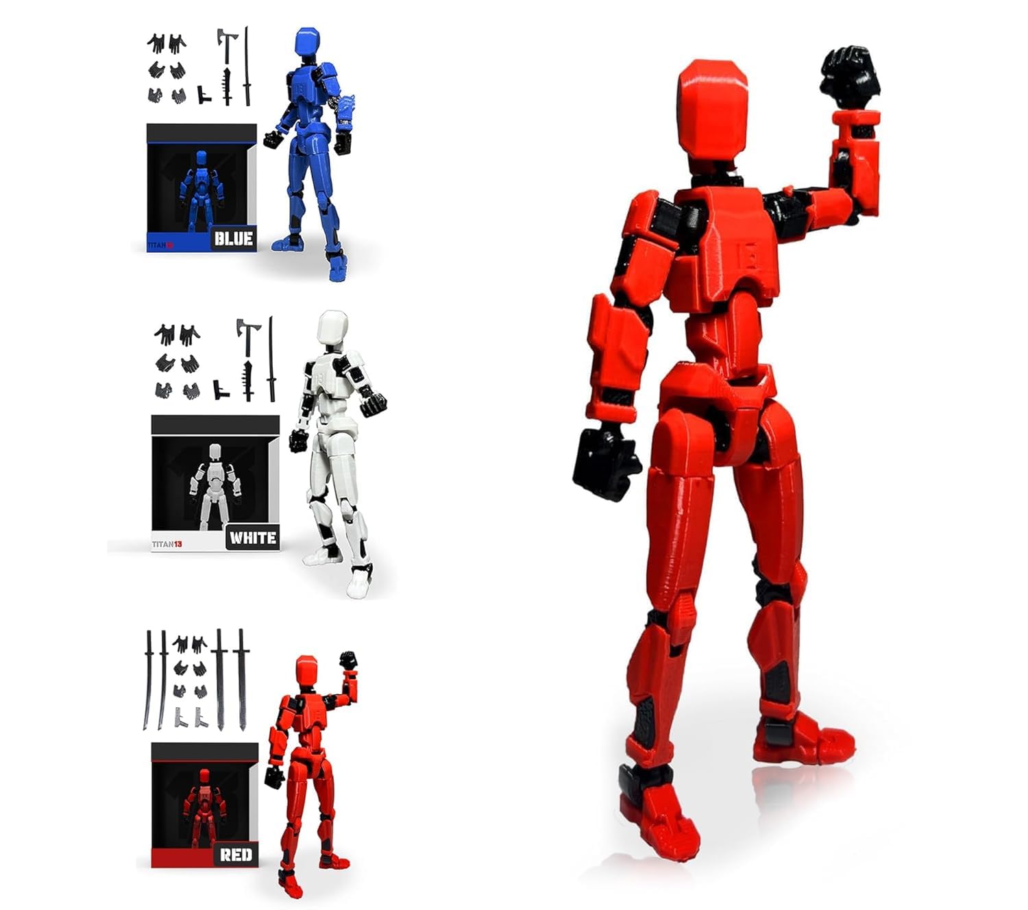 Buy HATCHMATIC Titan Action Figure Trio – 3D Printed Lucky Nova 13