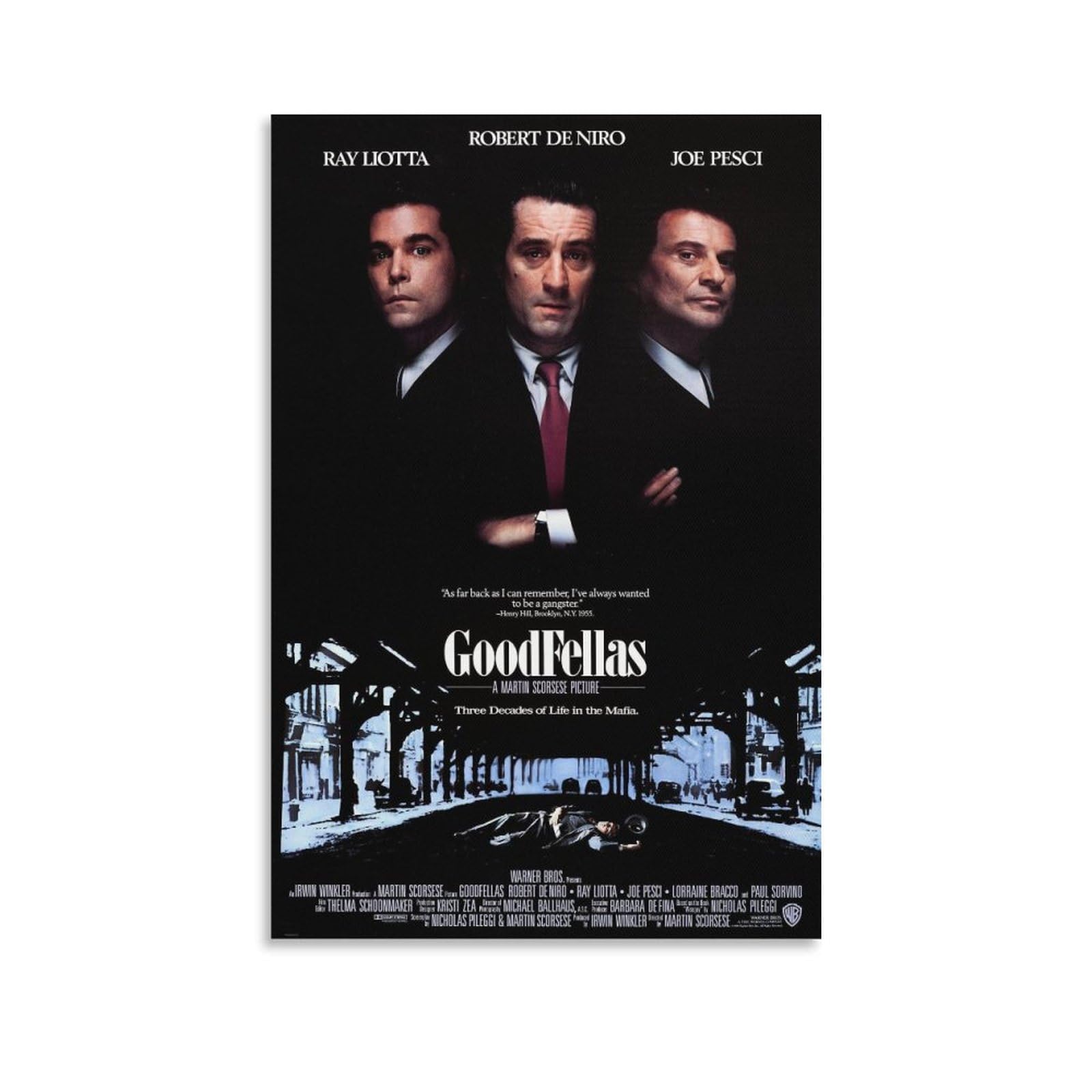 Amazon.com: Goodfellas Movie Poster (1990) Gangster Crime Movie