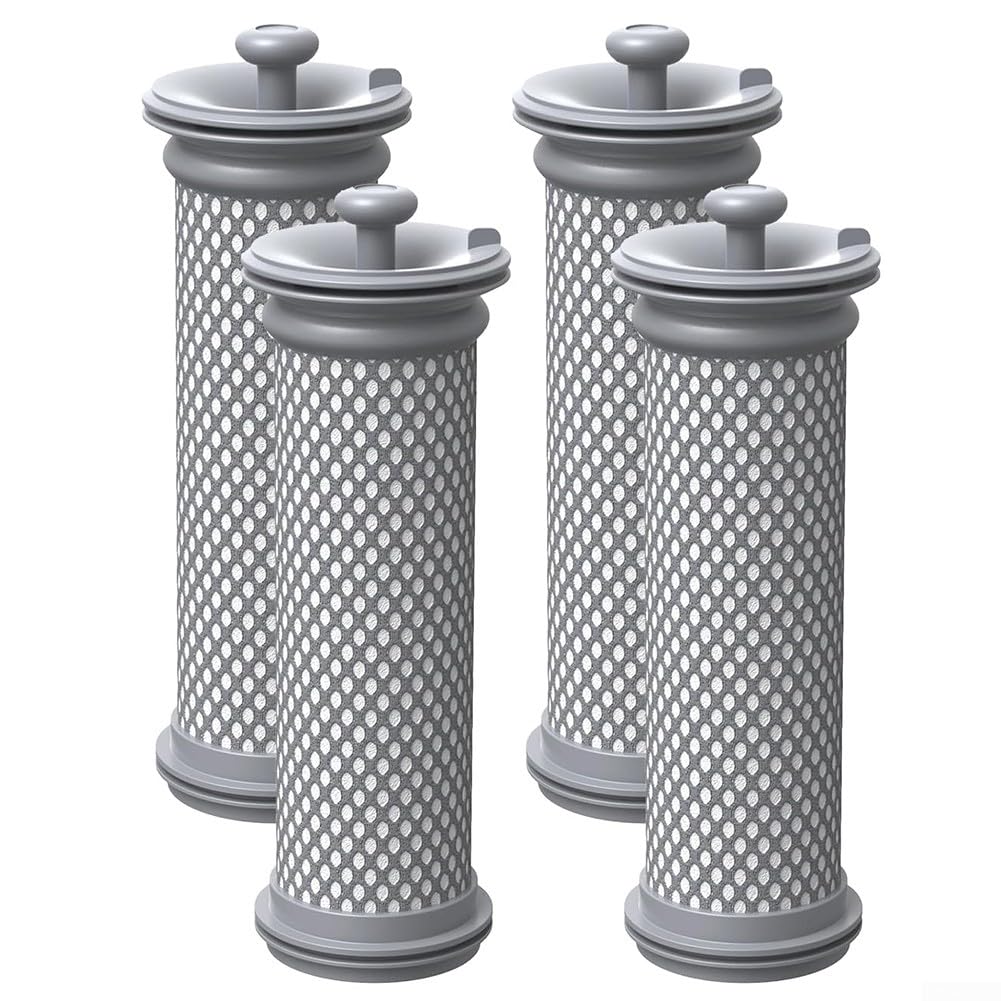 Filtri di Ricambio Per Tineco Pure-One S15, S15 Essentials, S15 Pet, S15 Pet EX Aspirapolvere Senza Fili (2 Prefiltri, 4 Postfiltri, 1 Spazzola di Pulizia)