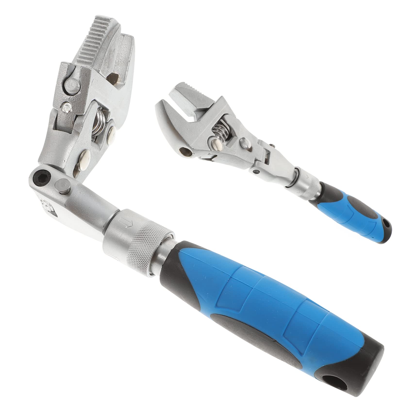 Homoyoyo Llave De Trinquete Multifuncional De Aleación Cabeza Flexible, Mango Telescópico Ajustable, Herramienta Portátil Para Reparación De Refrigeración y Fontanería, Paquete De 1 Unidad
