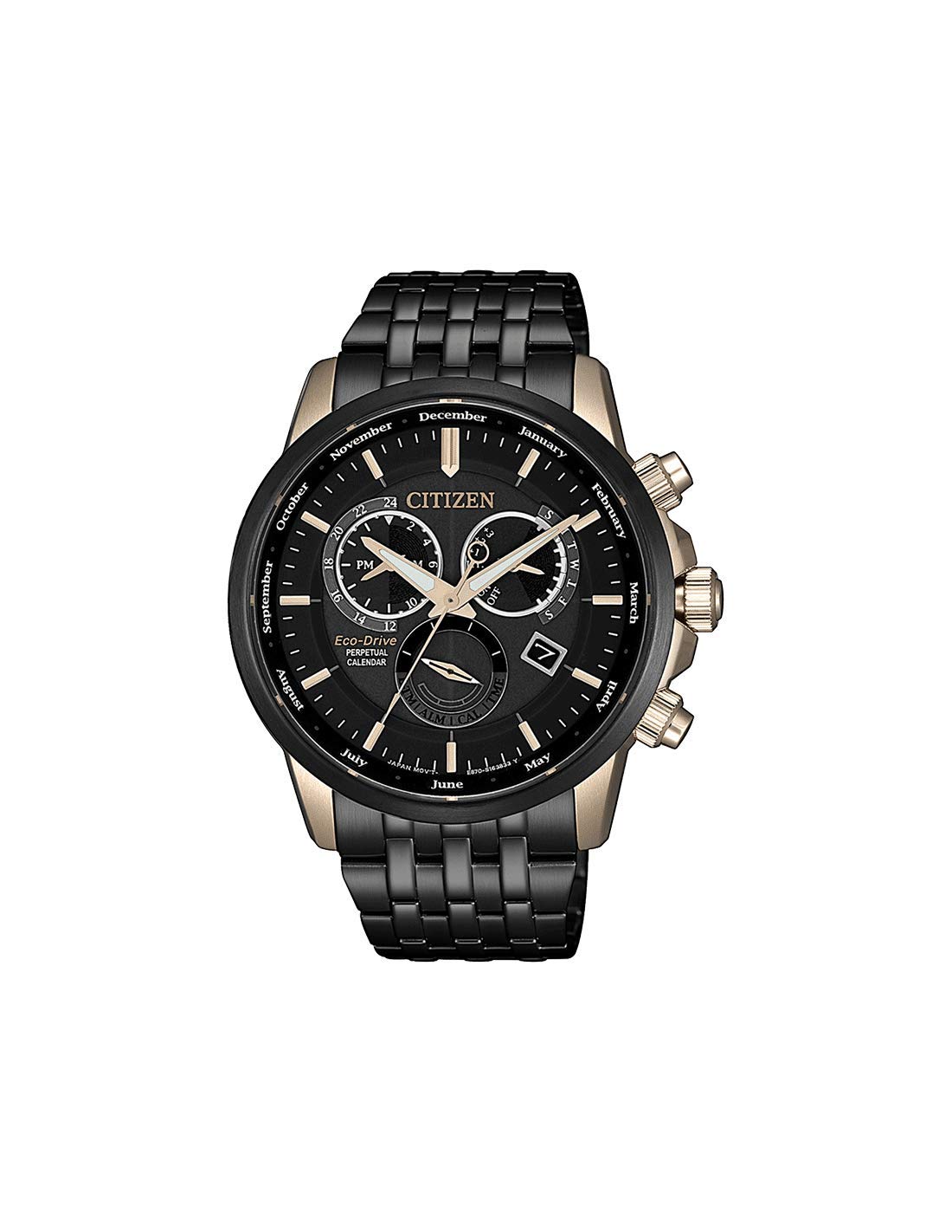 CITIZEN Eco-Drive Perpetual Calendar Analog Black Dial Mens Watch-BL8156-80E (B085VRD31H) Amazon Price History, Amazon Price Tracker