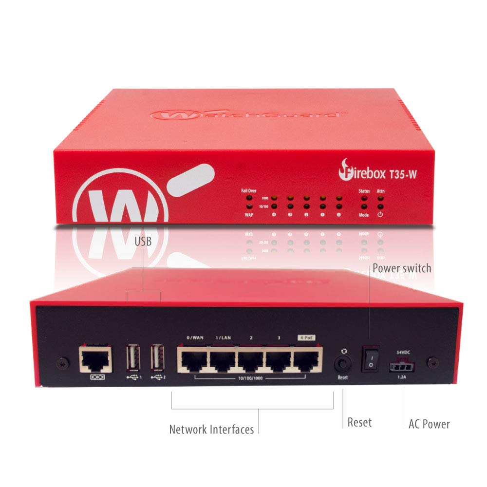 WatchGuard Firebox T35 MSSP Pare-feu Neuf - Fabriqué à Taïwan