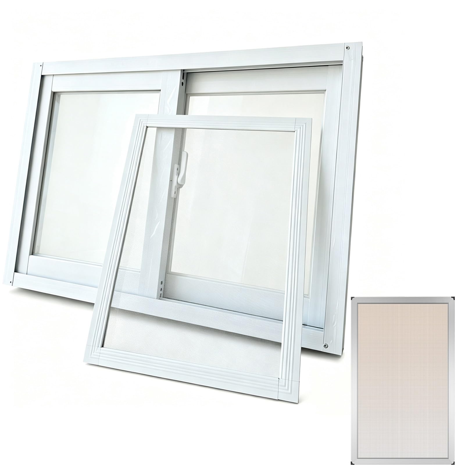 50x23cm,64x45cm,Ventana Corrediza De Aluminio,Ventana Del Sótano Pantalla
