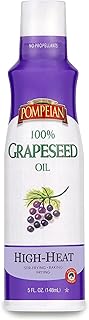 Pompeian 100% Grapeseed Oil Non-Stick Cooking Spray, Perfect for Stir-Frying, Grilling and Sauteing, Naturally Gluten Fre...