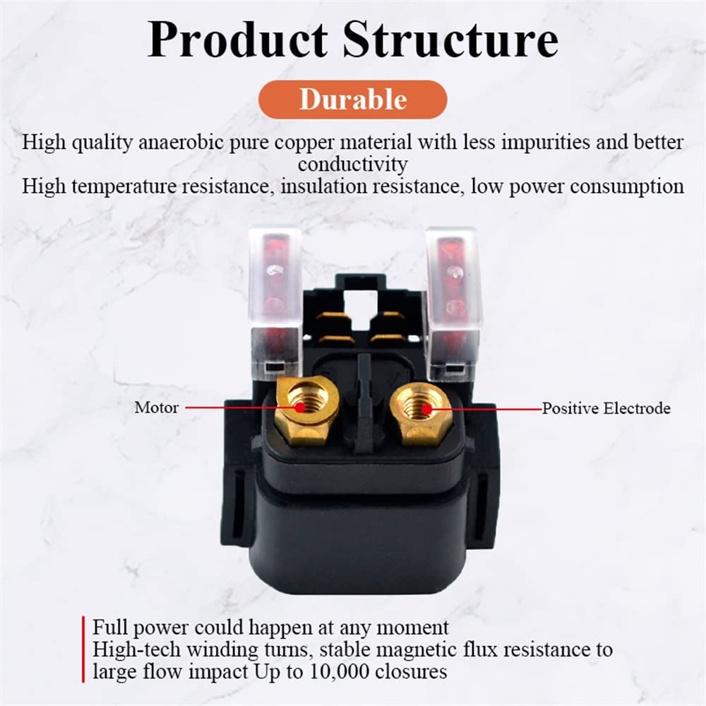 SYUFRE Relè solenoide avviamento Moto Relè di Avviamento Solenoide per TRX250 2003-2008 TRX250X 2009 TRX250TM 1998-2002 TRX300EX 93-03