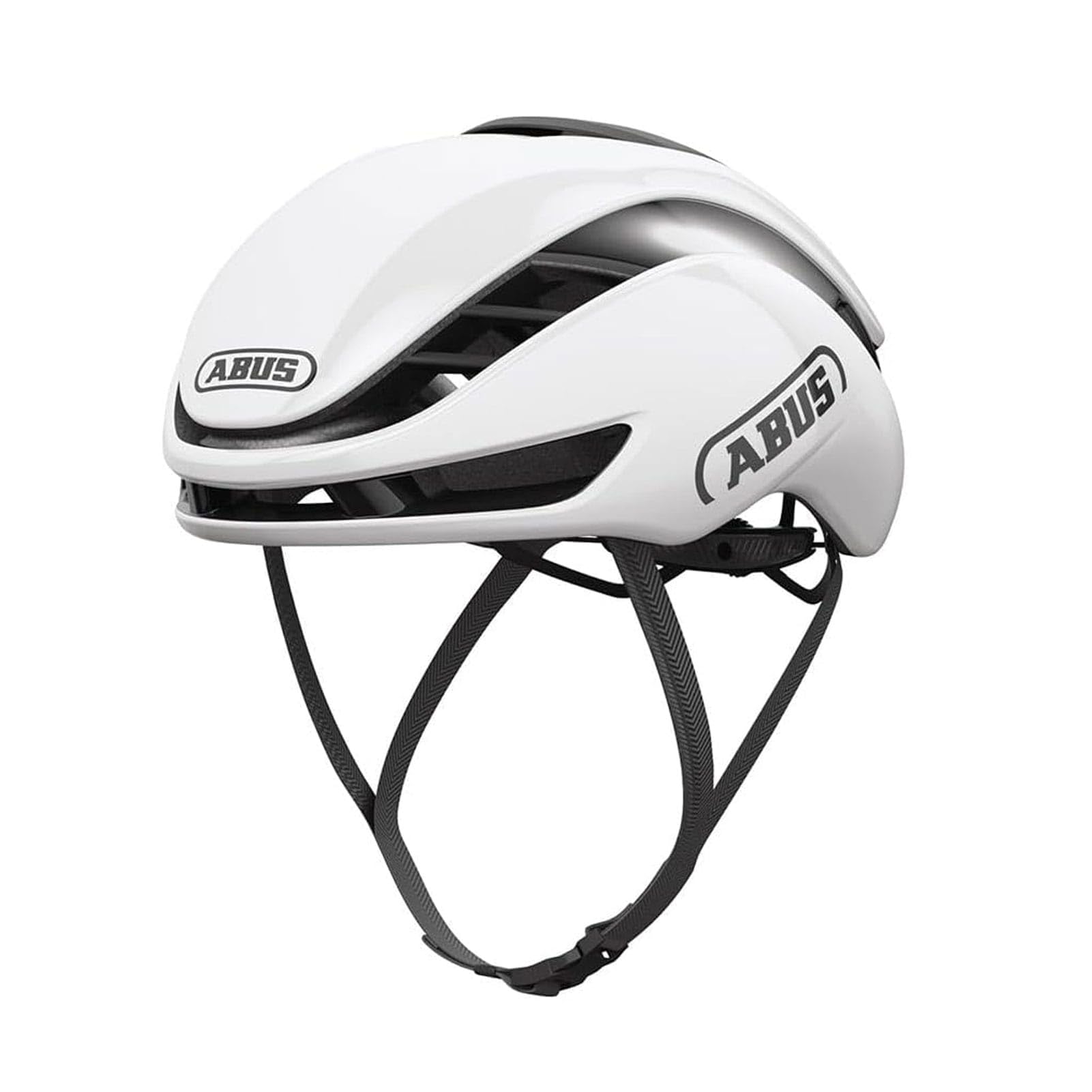 ABUS Gamechanger 2.0 Aero Road Bike Helmet – Lightweight Road Cycling Helmet – High-Performance Helmet for Men & Women - Shiny White, Medium