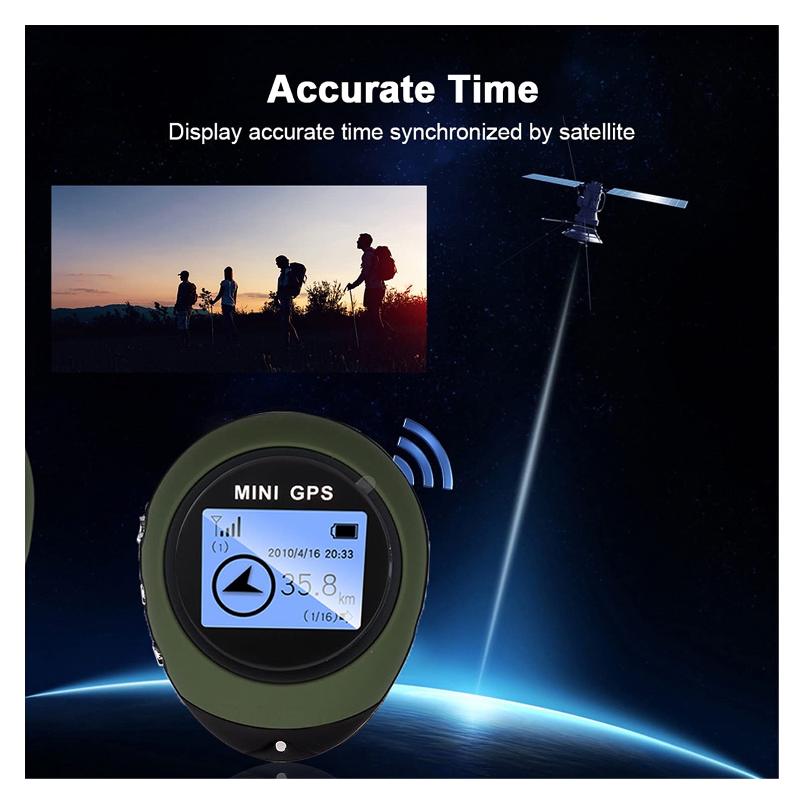 Sistema di navigazione Mini GPS Logger del ricevitore di navigazione USB Tracciamento portatile ricaricabile del ricercatore per la bussola dei viaggiatori .Registratore di guida