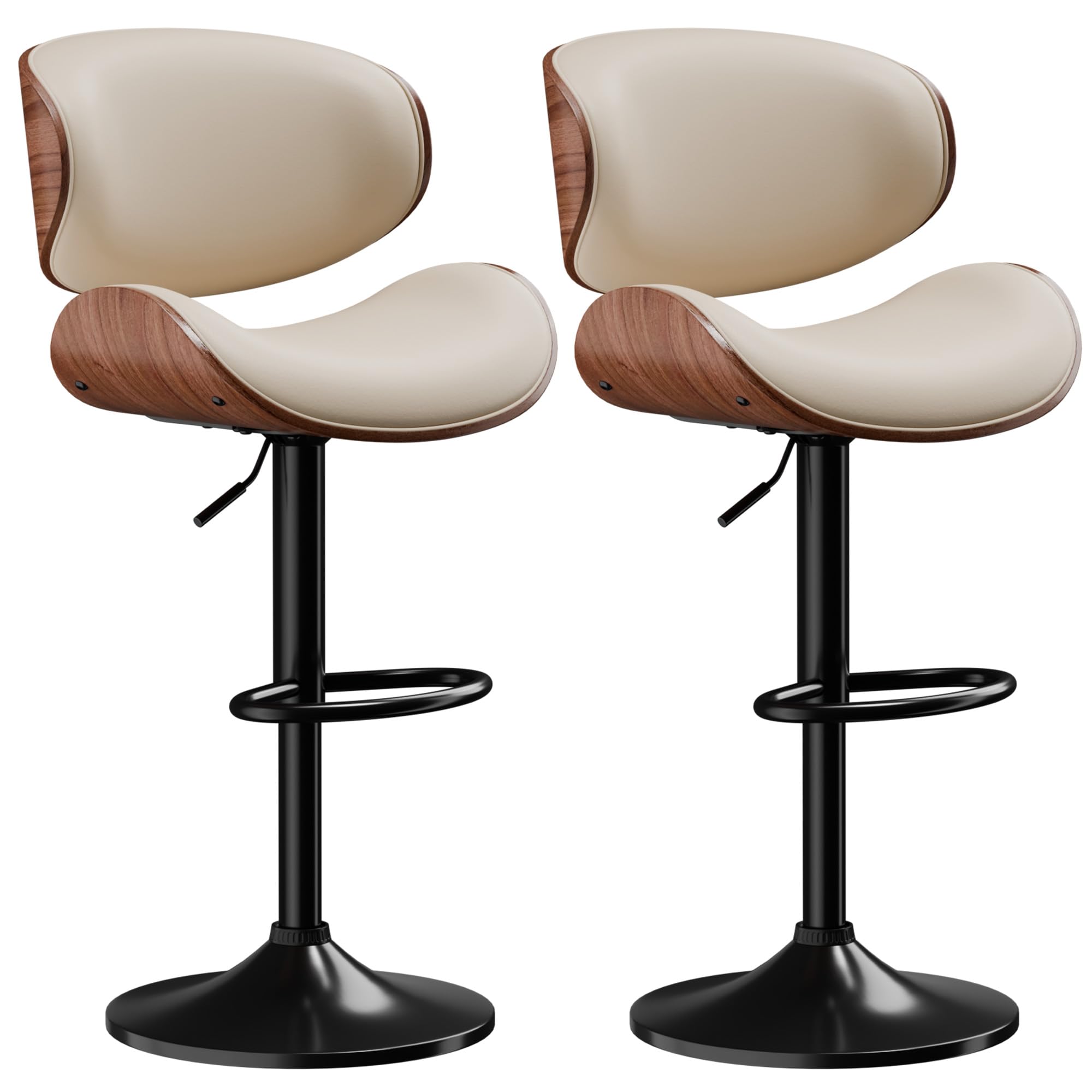 Aowos Set of 2 Adjustable Counter Height Stools