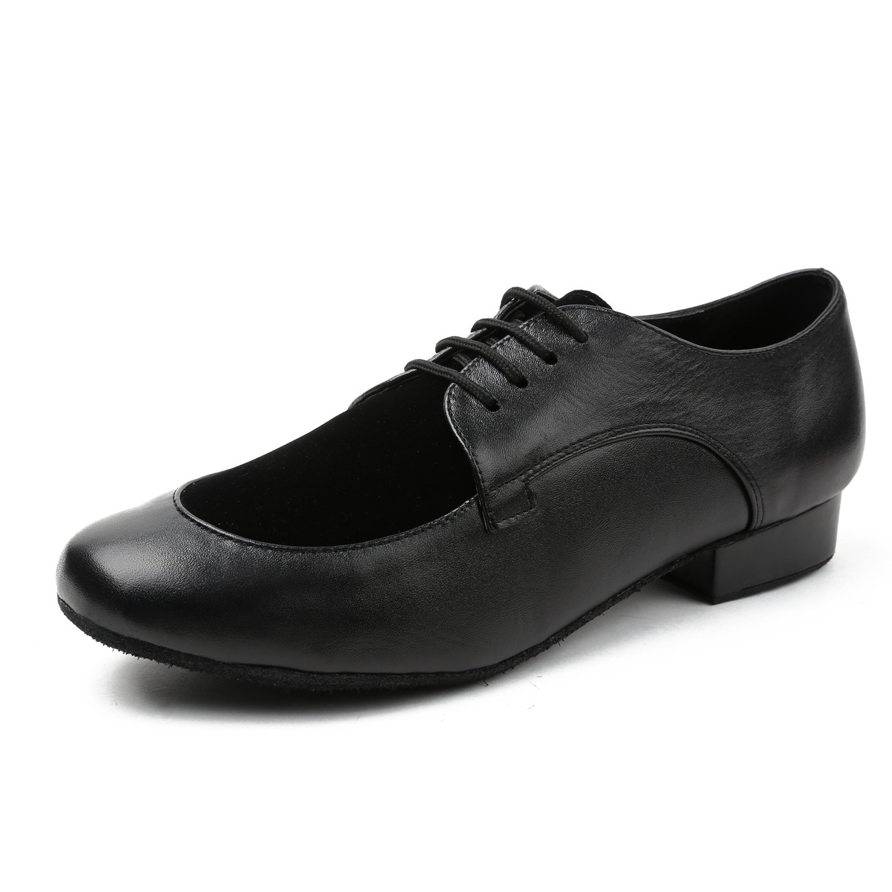 MINITOO TH149 Chaussures De Danse Latine Pour Homme - Cuir Synthétique, Semelle Daim, Fermeture Lacets, Pour Salle De Bal Et Mariage