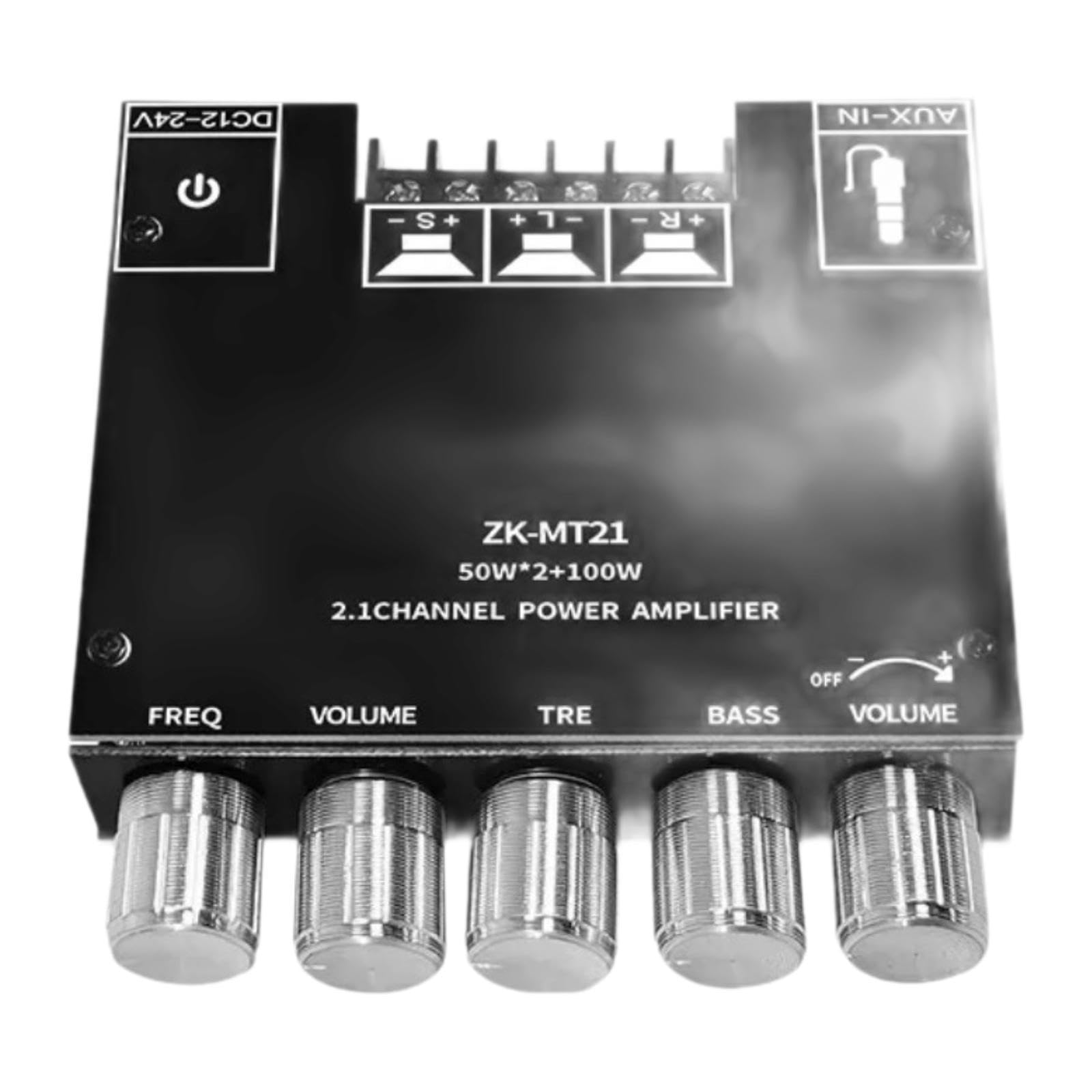 BT 5.1 Audio Amplifier Board 12-24V Subwoofer Power Amp for Theater Speakers-image-2