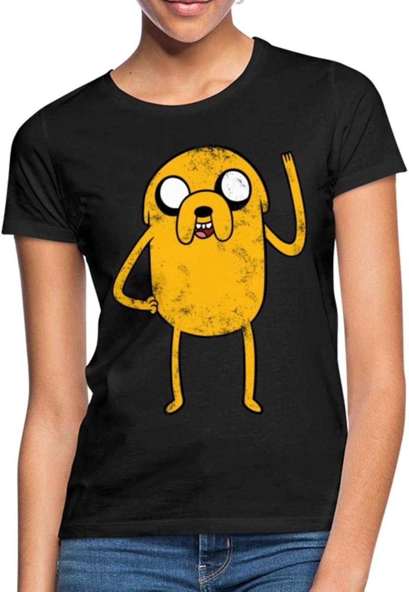 Spreadshirt Adventure Time Vintage Jake Women's TShirt Amazon.co.uk