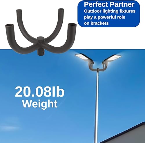 Vista 46 de ledmo Luz LED de estacionamiento de 300 W, 36000 lúmenes, 5000 K, ajustable, ajuste deslizante, iluminación de seguridad con fotocélula