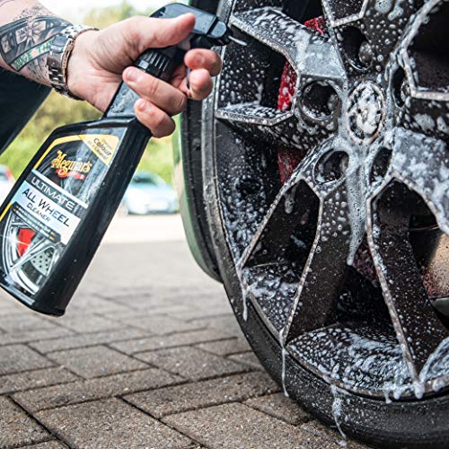 Meguiar’s G180124EU Ultimate All Wheel Cleaner Felgenreiniger, Reinigt alle Felgenoberflächen, Entfernt Bremsstaub und Schmutz, PH-Neutral, 709ml