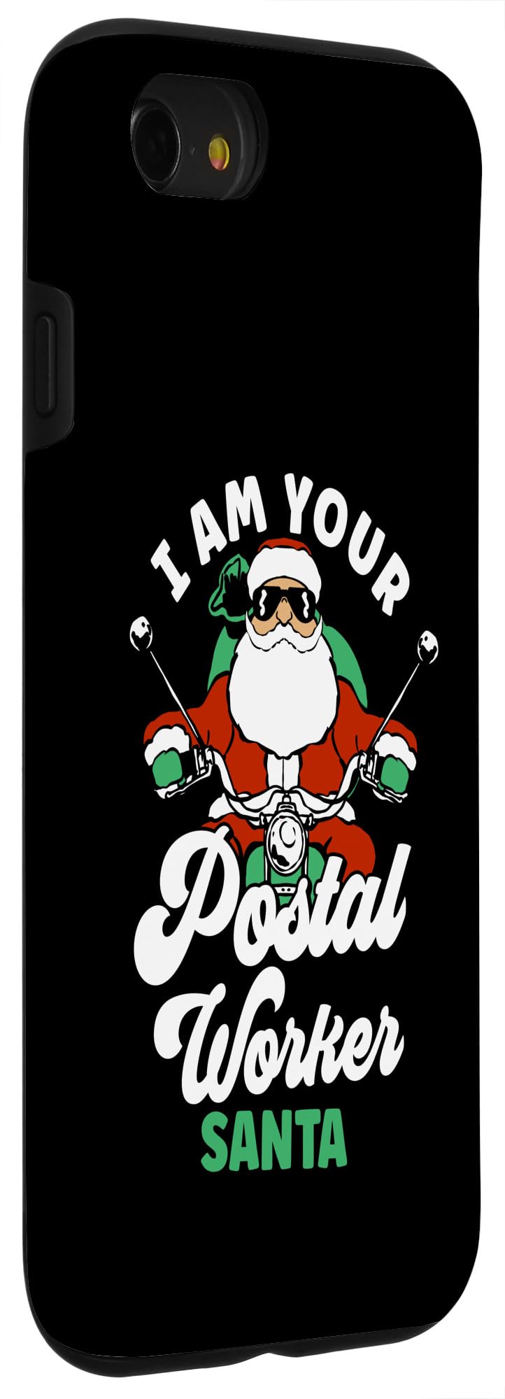 iPhone SE (2020) / 7 / 8 Postal Worker Santa Funny Christmas Design Case - Image 3