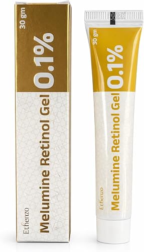 Ethenzo Melumine Retinol Gel 0.1%, Advanced Night Treatment, 30g, Maximum Strength Anti-Ageing Skincare