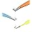 SIVOTE Lash Tweezers for Eyelash Extensions Fiber Tips, Set of 3, Volume, Volume Boot, 90 Degree Tweezers, Blue Yellow Orange