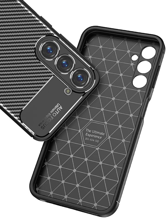Silicone Case Compatible with Coverzone Samsung Galaxy S25 TPU Negro Silicone Ultra Slim Fit Case Carbon Delux Case Compatible with Galaxy S25