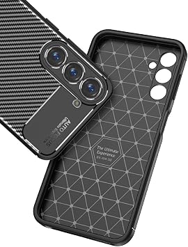 Silicone Case Compatible with Coverzone Samsung Galaxy S25 TPU Negro Silicone Ultra Slim Fit Case Carbon Delux Case Compatible with Galaxy S25