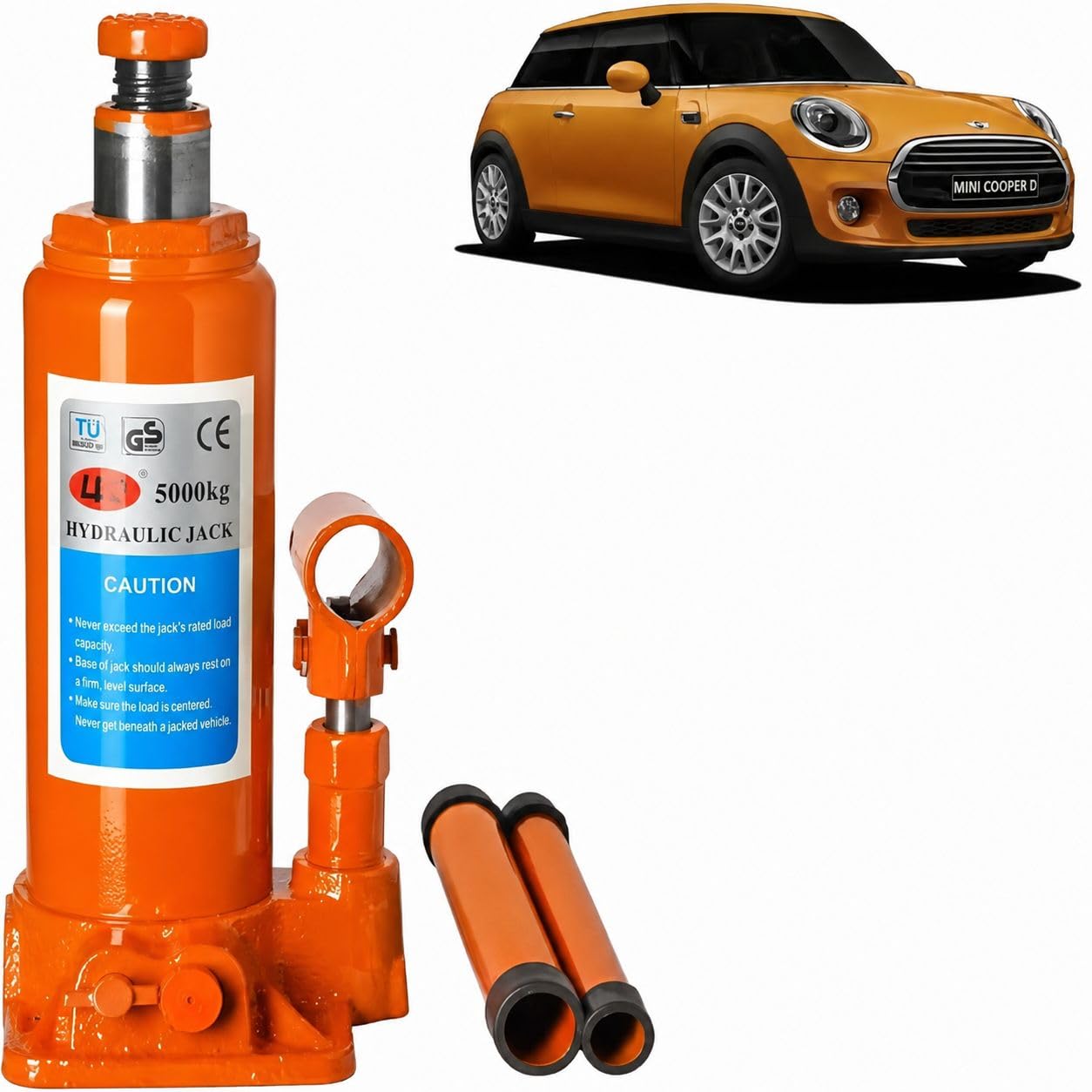 Car Jack 5 ton Hydraulic Bottle Jack for All Cars (Multicolour Available)-image-47