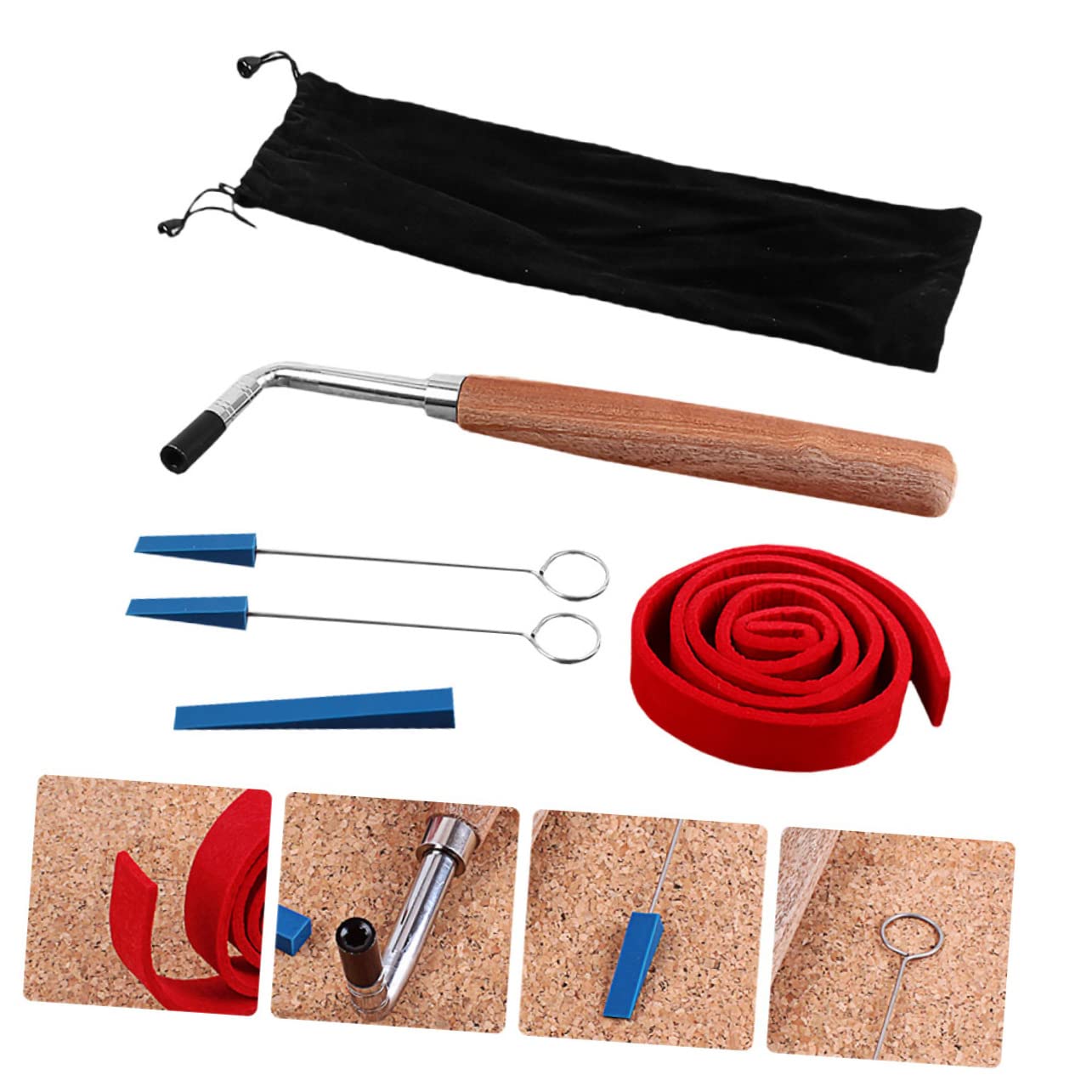 Strumenti Per Accordatura Pianoforte Con Chiave e Manico Kit Completo Per Pianisti Professionisti e Principianti Include Mute e Striscia Di Temperamento