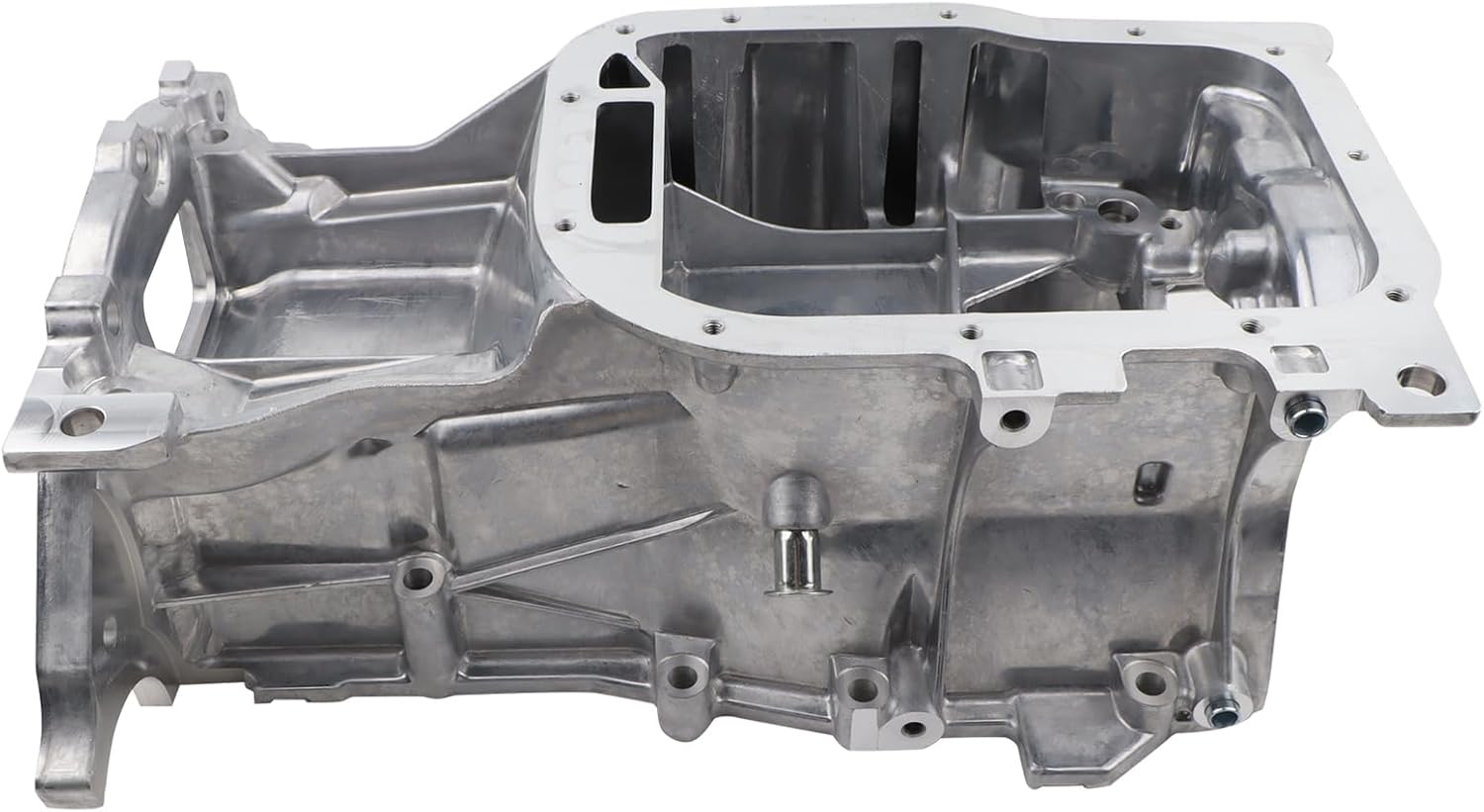 264-628 Upper Engine Oil Pan Sump with Drain Plug Compatible with 2009-2019 Toyota Corolla,2009-2014 Matrix,2010-2015 Prius, 2011-2017 Lexus CT200h L4 1.8L Replace # 114200T011
