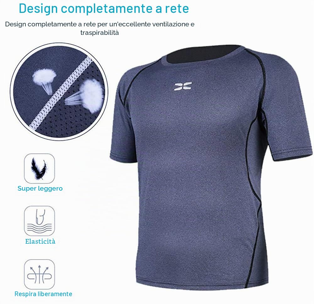 Abbigliamento da palestra da uomo Sport Running Set Fitness Allenamento Tute