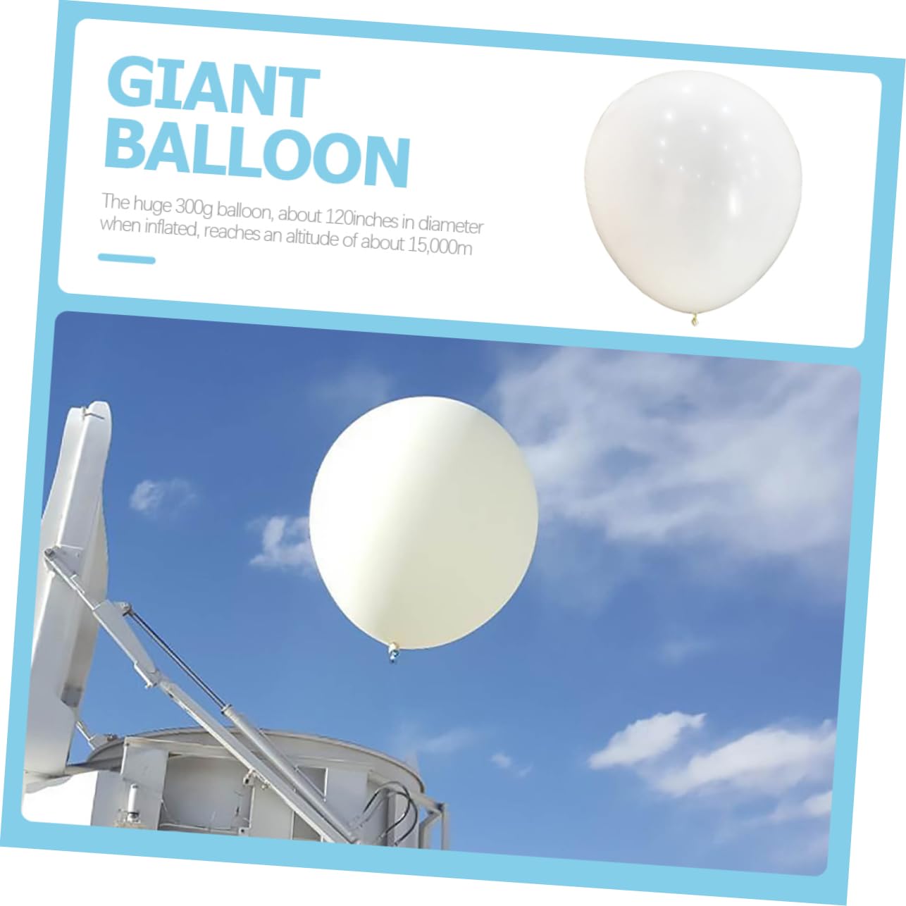 Professioneller Wetterballon 28 Fuß / 1000g - Für Meteorologische Untersuchungen & Luftaufnahmen