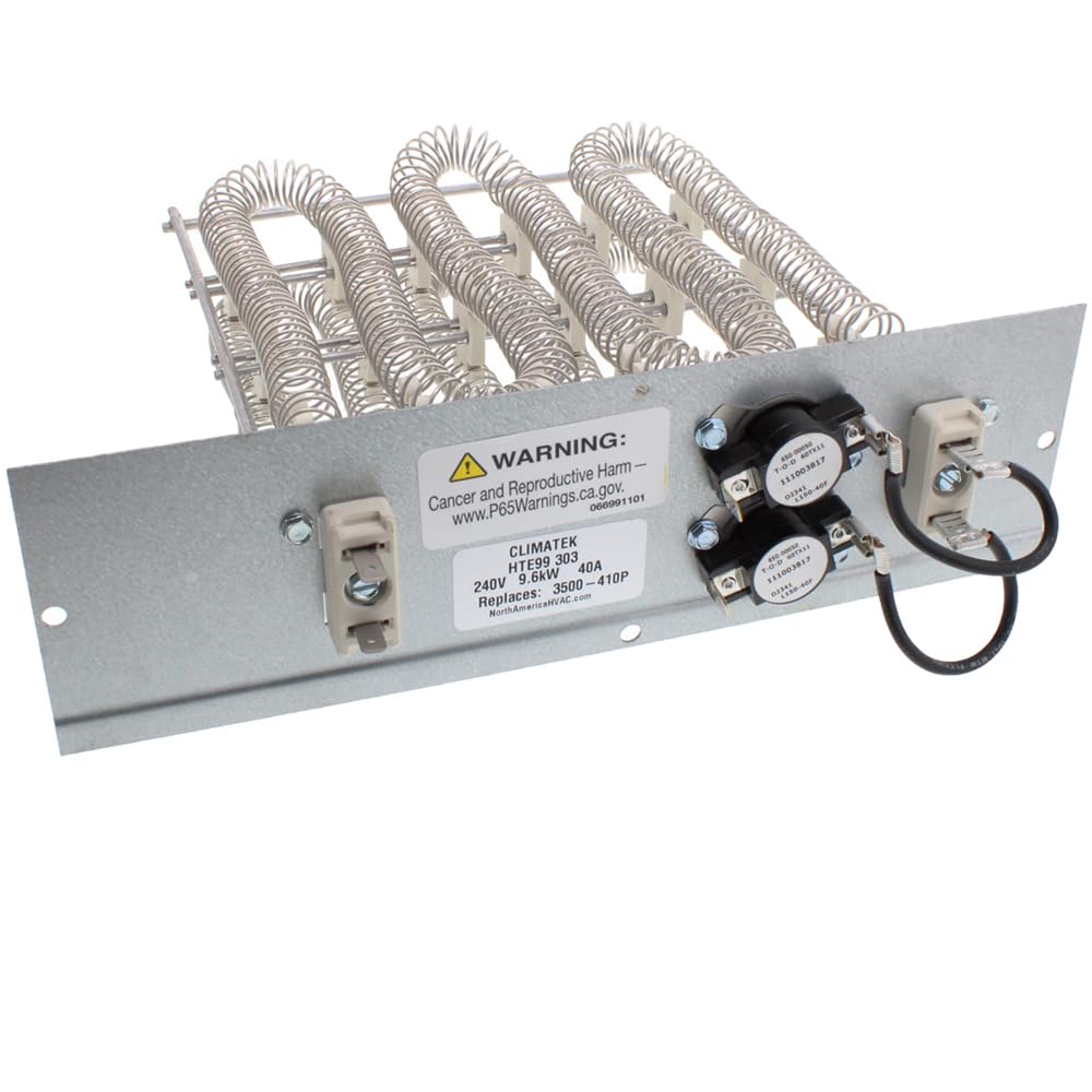 ClimaTek Elemento calefactor eléctrico para horno que sustituye a Coleman Evcon parte #s 3500-410 3500-410P 3500-410P/A