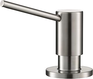 Kraus KSD-43SFS Spot-Free Stainless Steel Kitchen Soap Lotion Dispenser - 360° Rotating Pump, Top Refill, Rust-Resistant